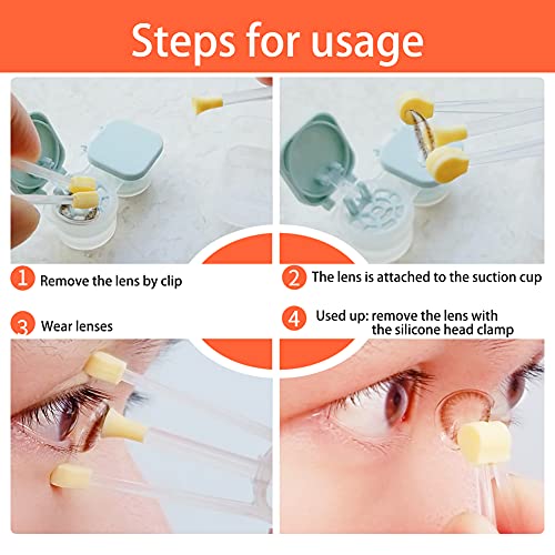 Contact Lens Remover, OFONE Soft Contact Lens Inserter and Remover Tool Kit w...