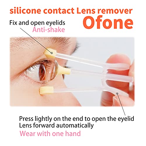 Contact Lens Remover, OFONE Soft Contact Lens Inserter and Remover Tool Kit w...