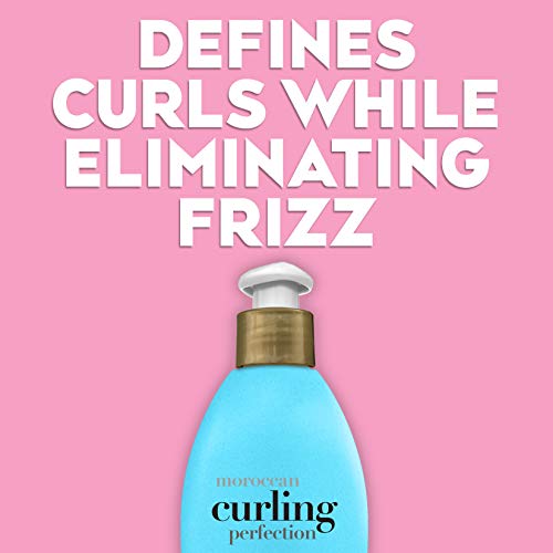 OGX Argan Oil of Morocco Curling Perfection Curl-Defining Cream, Hair-Smoothi...