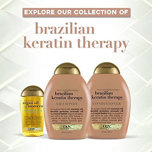 OGX Ever Straightening + Brazilian Keratin Therapy Hair-Smoothing Conditioner...