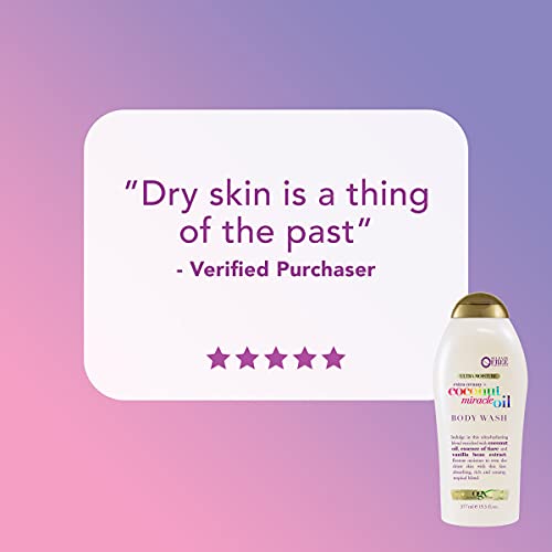 OGX Extra Creamy + Coconut Miracle Oil Ultra Moisture Body Wash, 58.5 Fl Oz, ...