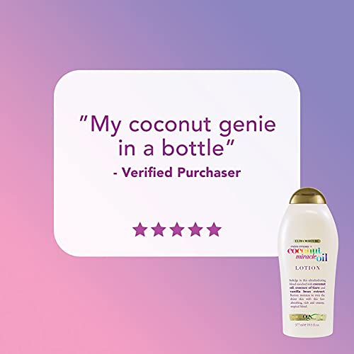 OGX Extra Creamy + Coconut Miracle Oil Ultra Moisture Lotion, 19.5 Ounce (Pac...