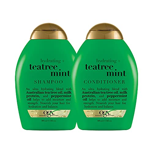 OGX Hydrating + Tea Tree Mint Conditioner, Nourishing & Invigorating Scalp Co...