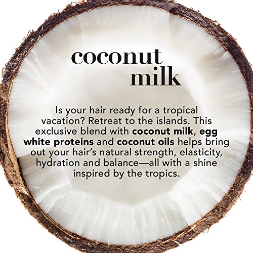 OGX Nourishing + Coconut Milk Shampoo & Conditioner Set, 13 Ounce (packaging ...