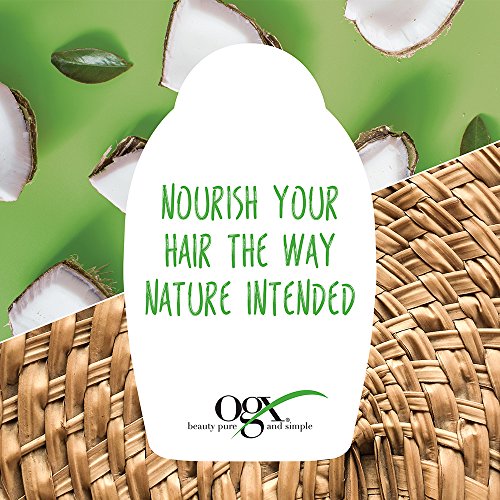 OGX Nourishing + Coconut Milk Shampoo & Conditioner Set, 13 Ounce (packaging ...