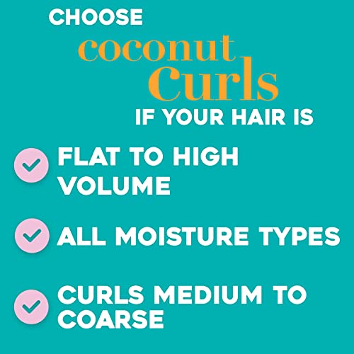 OGX Quenching + Coconut Curls Curl-Defining Conditioner, Nourishing Curly Hai...