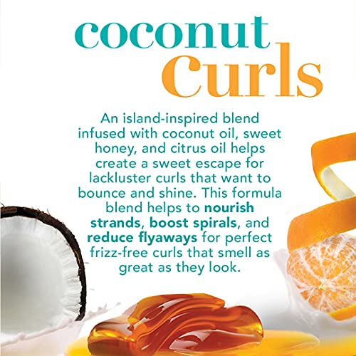 OGX Quenching + Coconut Curls Curl-Defining Conditioner, Nourishing Curly Hai...