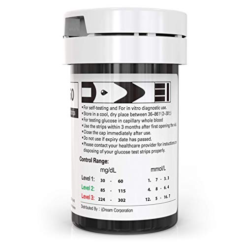 Oh?Care Lite Blood Glucose Test Strips (50pcs) - Diabetic Test Strips Calibra...