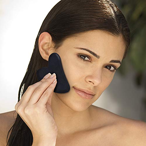 Gua Sha Facial Tools Set, OHH Natural Sibin Bian Stone Gua Sha Scraping Tool,...