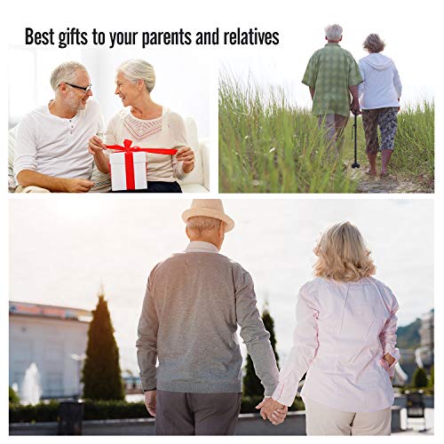 2-Pack LED Folding Walking Canes, Ohuhu Folding Walking Cane with LED Light, ...