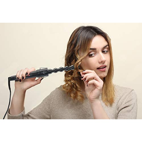 5 in 1 Curling Iron Wand Set, Ohuhu Upgrade Curling Wand 5Pcs 0.35 to 1.25 In...