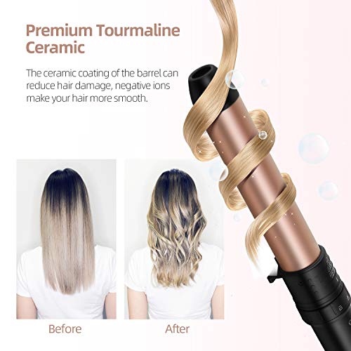 7 in 1 Curling Iron Wand Set, Ohuhu Upgrade Curling Wand With 7Pcs 0.35 to 1....