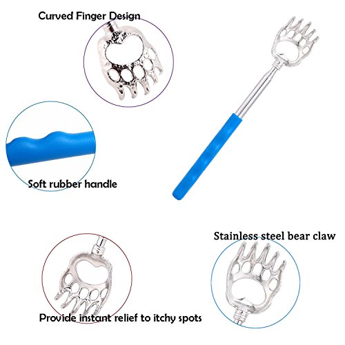 Back Scratcher Ohuhu 8 Pack Extendable Telescopic Bear Claw Back Itching Scal...