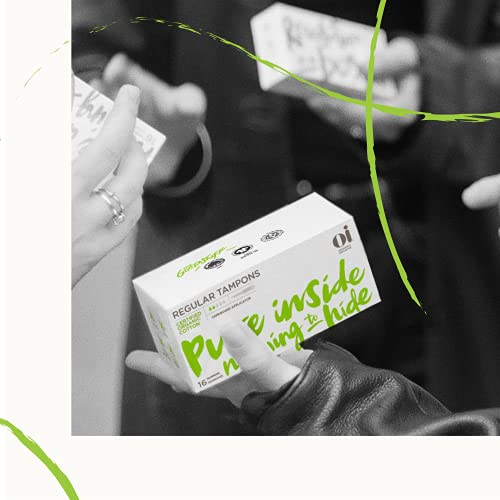 Oi Organic Tampons | Regular/Super Absorbency | 100% Certified Organic Cotton...