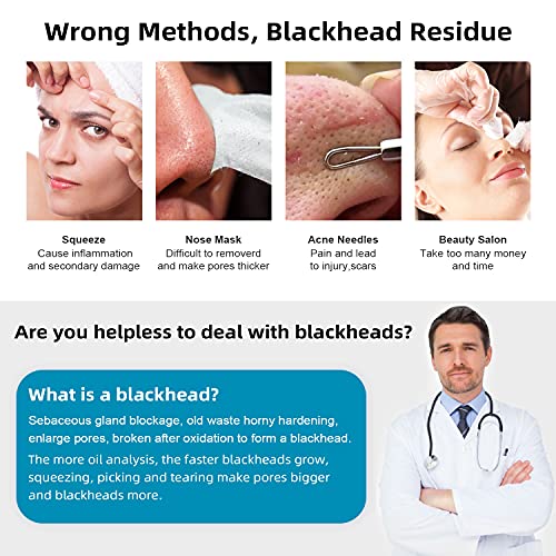 Oiiwak Blackhead Remover Pore Vacuum with Camera Visual Facial Blackhead Pimp...