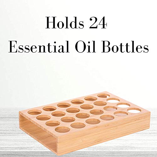 Oil Life- Wooden Tray for Essential Oils Open Sided | Aromatherapy Storage fo...