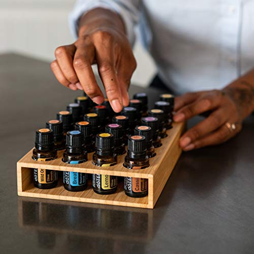 Oil Life- Wooden Tray for Essential Oils Open Sided | Aromatherapy Storage fo...