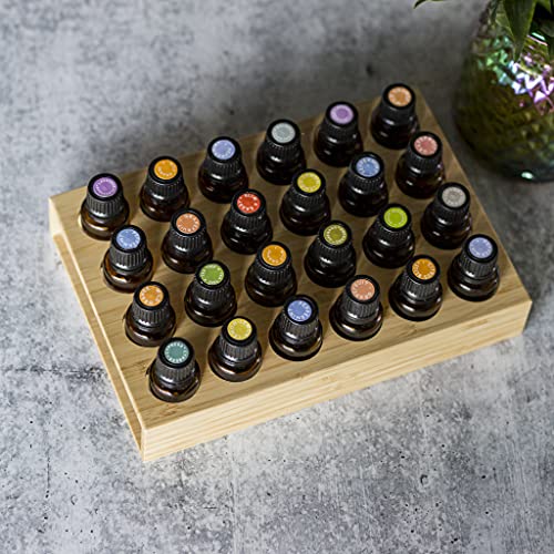 Oil Life- Wooden Tray for Essential Oils Open Sided | Aromatherapy Storage fo...