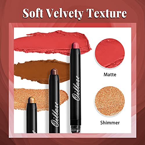 12 PCS Eyeshadow Stick Sets with Smudge Proof Eyeshadow Primer Base, Waterpro...