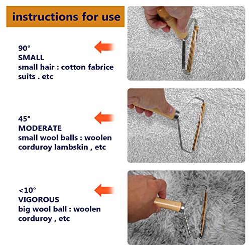 OJJ Portable Hair Removal Agent, Double-Sided Fluff Remover, Used to Remove D...