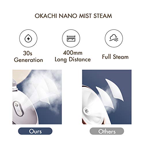 OKACHI GLIYA Facial Steamer 4 in 1 Nano Face Steamer - Professional & Safe St...
