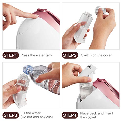 OKACHI GLIYA Facial Steamer Nano Ionic Warm Steam, Home SPA Quality Steamer 1...