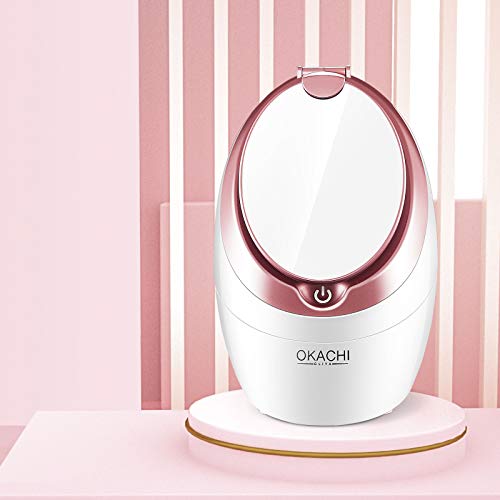OKACHI GLIYA Facial Steamer Nano Ionic Warm Steam, Home SPA Quality Steamer 1...