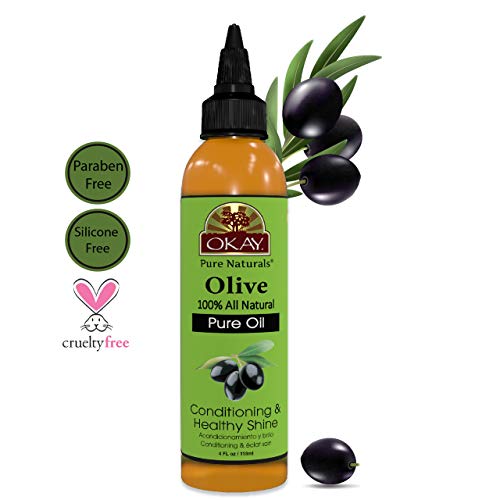 OKAY | 100% Pure Olive Oil | For All Hair Textures & Skin Types | Nourish, St...