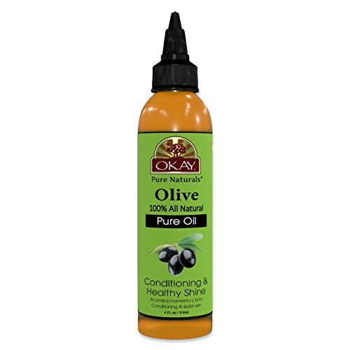 OKAY | 100% Pure Olive Oil | For All Hair Textures & Skin Types | Nourish, St...