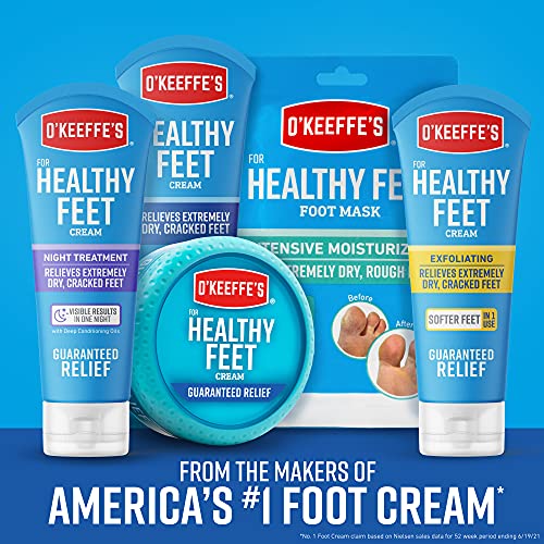 O'Keeffe's Healthy Feet Foot Cream for Extremely Dry, Cracked Feet, 3.2 Ounce...