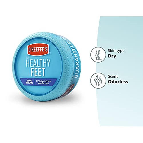 O'Keeffe's Healthy Feet Foot Cream for Extremely Dry, Cracked Feet, 3.2 Ounce...