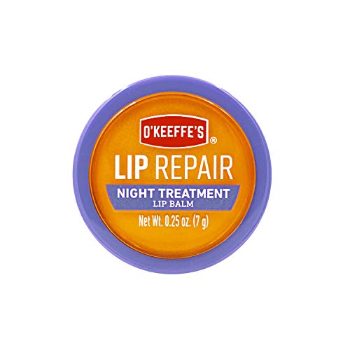 O'Keeffe's Lip Repair Night Treatment Lip Balm, .25 Ounce Jar, (Pack of 1)