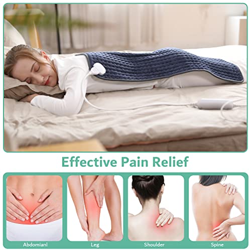 Heating Pad for Back Pain Relief, OKK XXX-Large Electric Heating Pads for Cra...