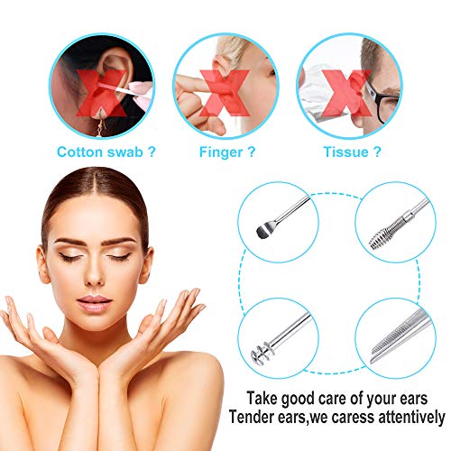 Ear Wax Removal Kit, Ear Cleaner Kit Okom 9Pcs, Upgrade Ear Wax Removal Tool,...