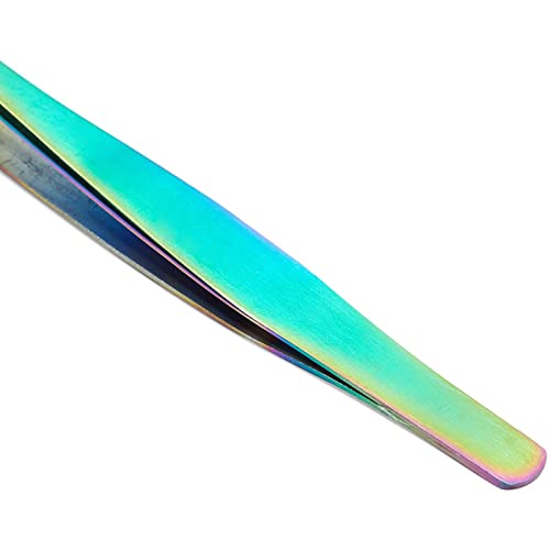 Okuna Outpost 6 Eyelash Extension Precision Tweezers with 1 Storage Case (Rai...