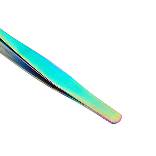 Okuna Outpost 6 Eyelash Extension Precision Tweezers with 1 Storage Case (Rai...