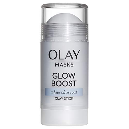 Face Masks by Olay, Clay Charcoal Facial Mask Stick, Glow Boost White Charcoa...