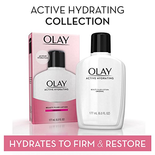 Face Moisturizer by Olay, Active Hydrating Beauty Fluid Lotion, Original Faci...