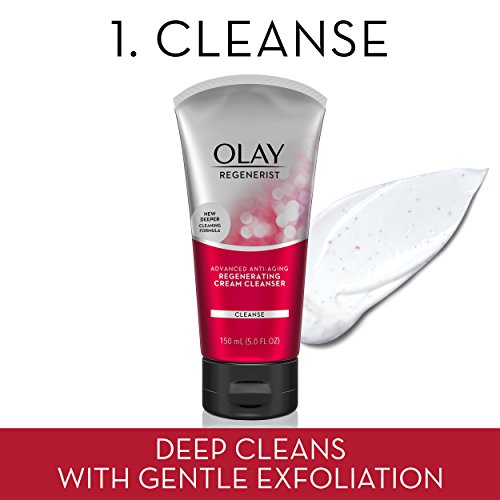 Face Wash by Olay Anti-Aging Skincare Kit with Regenerist Cleanser, Moisturiz...