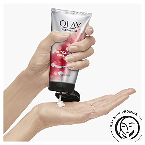 Facial Cleanser by Olay Regenerist, Detoxifying Pore Scrub & Exfoliator, 5 Fl...