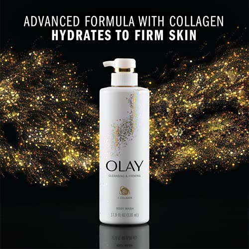 Olay Body Wash with Collagen and Vitamin B3, Cleansing & Firming, 17.9 Fl Oz ...