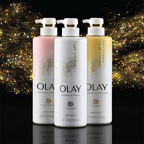 Olay Body Wash with Collagen and Vitamin B3, Cleansing & Firming, 17.9 Fl Oz ...