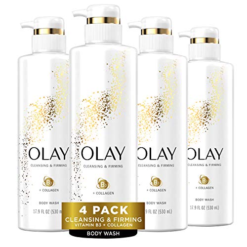 Olay Body Wash with Collagen and Vitamin B3, Cleansing & Firming, 17.9 Fl Oz ...