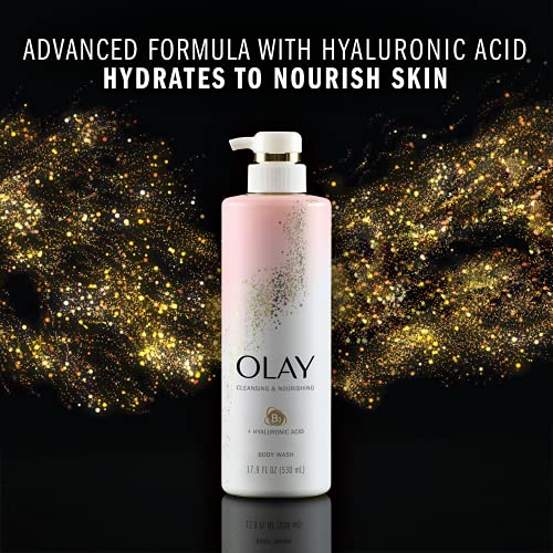 Olay Body Wash with Hyaluronic Acid and Vitamin B3, Cleansing & Nourishing, 1...