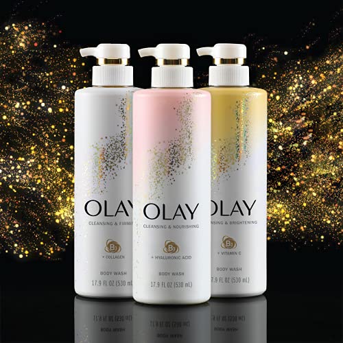 Olay Body Wash with Hyaluronic Acid and Vitamin B3, Cleansing & Nourishing, 1...