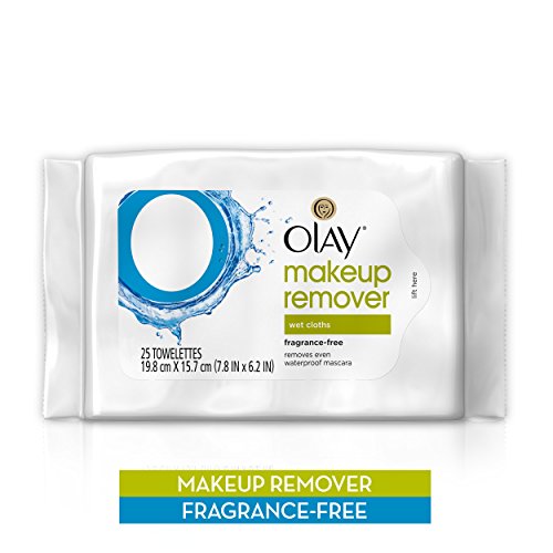 Olay Cleanse Makeup Remover Wipes, Fragrance Free, 25 count
