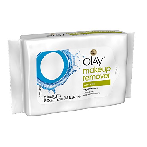 Olay Cleanse Makeup Remover Wipes, Fragrance Free, 25 count