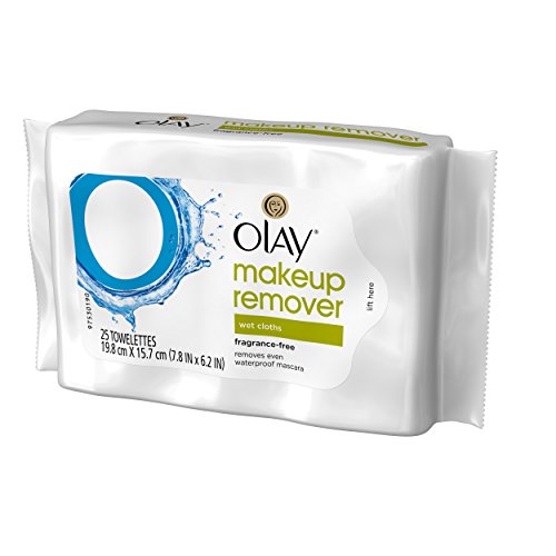 Olay Cleanse Makeup Remover Wipes, Fragrance Free, 25 count