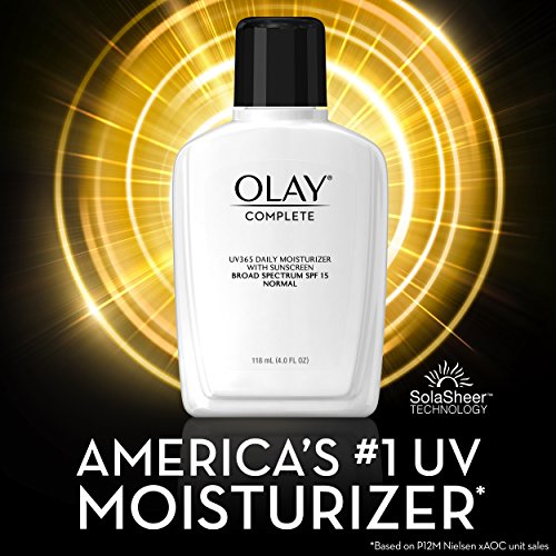 Olay Complete Lotion Moisturizer with Sunscreen SPF 15 Normal, 4.0 Fluid Ounc...