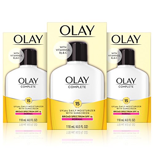Olay Complete Lotion Moisturizer with Sunscreen SPF 15 Normal, 4.0 Fluid Ounc...